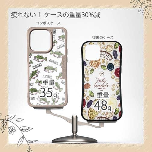 【Compos-Case】【釣りざんまい】ドット絵のブラックバスがいっぱい