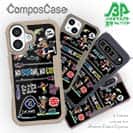 【Compos-Case】【釣りざんまい】釣りに行きませんか?_カラフルブラック