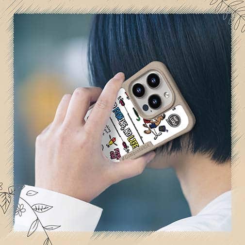 【Compos-Case】【釣りざんまい】釣りに行きませんか?_カラフルホワイト