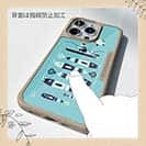 【Compos-Case】【釣りざんまい】愛犬と釣りを楽しむアングラー_カラフルミントブルー