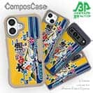 【Compos-Case】赤ワイン　大漁旗スマホケース　マアジ