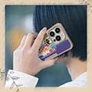 【Compos-Case】さかな芸人ハットリ×赤ワイン　大漁旗スマホケース　マアジ