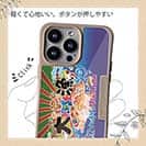 【Compos-Case】さかな芸人ハットリ×赤ワイン　大漁旗スマホケース　マアジ