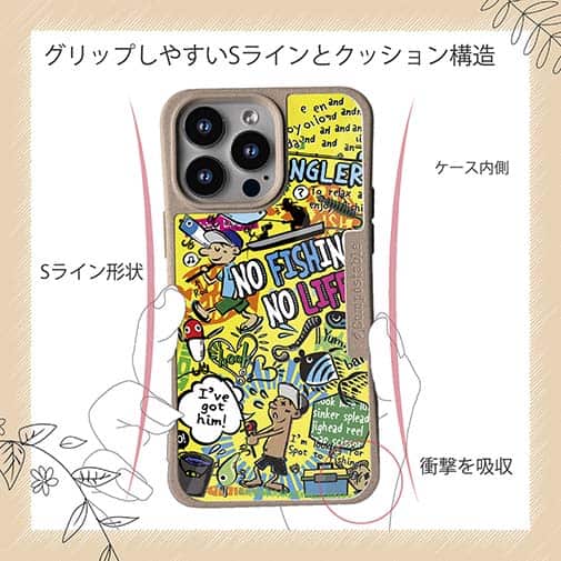 【Compos-Case】【釣りざんまい】爆釣アーティスティック_イエロー