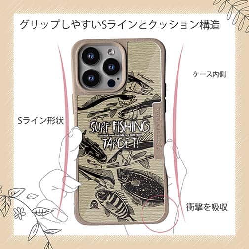 【Compos-Case】【FISH MAN】SURF FISHING TARGET!　ブラウン