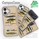 【Compos-Case】【FISH MAN】フィッシングパラダイス「フレッシュウォーター編」ブラウン