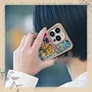 【Compos-Case】赤ワイン　大漁旗スマホケース　アオリイカ