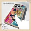 【Compos-Case】赤ワイン　大漁旗スマホケース　アオリイカ