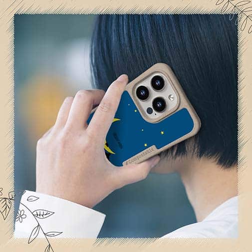 【Compos-Case】三日月とツキノワグマ(wakat)