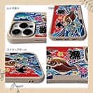 【Compos-Case】赤ワイン　大漁旗スマホケース　ヒラメ