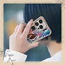 【Compos-Case】赤ワイン　大漁旗スマホケース　ヒラメ