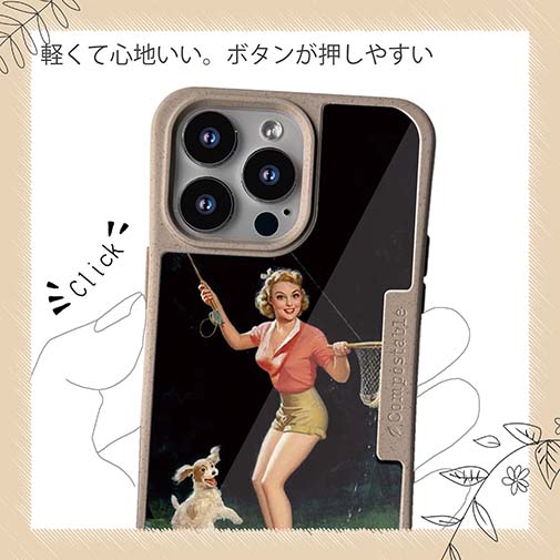 【Compos-Case】フライでニジマス ビンテージバージョン