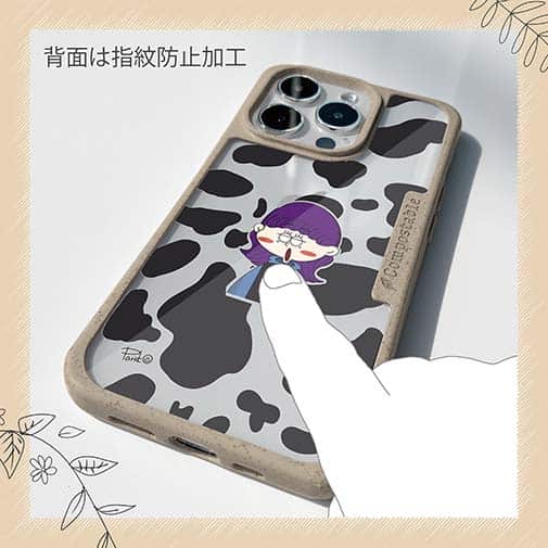 【Pariko】【Compos-Case】牛柄と女の子 アメコミ