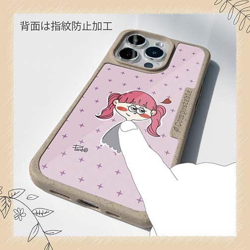 【Pariko】【Compos-Case】恋するん女の子(ピンク) アメコミ