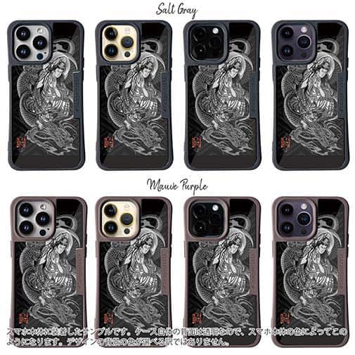 【Compos-Case】【彫姫】騎龍観音　和彫りデザイン