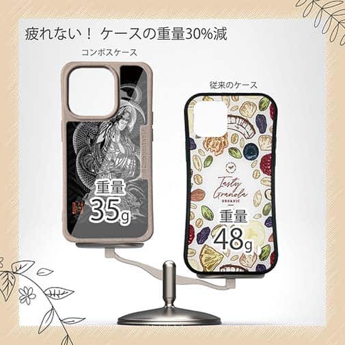 【Compos-Case】【彫姫】騎龍観音　和彫りデザイン