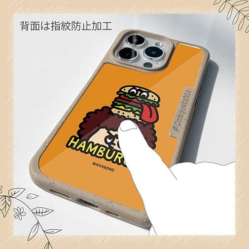 【Compos-Case】【ワカボンド】WAKAMAKAシリーズ アフロくんとハンバーガーペロリ