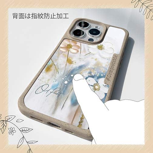 【Compos-Case】オイルペイントフラワー