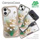 【Compos-Case】オイルペイント  グリーンフラワー