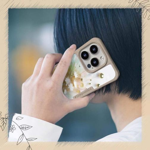 【Compos-Case】オイルペイント  グリーンフラワー