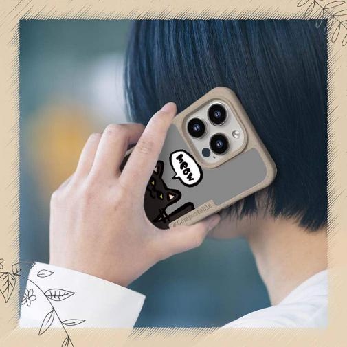 【Compos-Case】ワーイなネコ_黒猫(wakat)