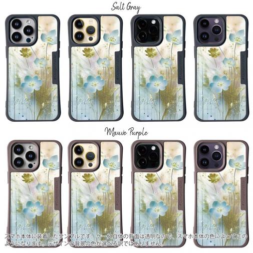 【Compos-Case】オイルペイント 青い花