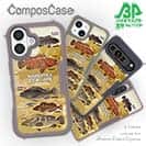 【Compos-Case】【FISH MAN】ハードロックフィッシュゲーム ブラウン No2