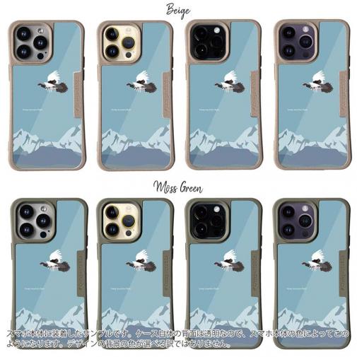 【Compos-Case】【FISH MAN】山シリーズ「雷鳥／冬のオス　雪山飛翔」