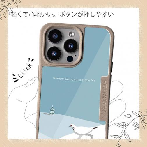 【Compos-Case】【FISH MAN】山シリーズ「雷鳥／冬のオス　雪原ダッシュ！」