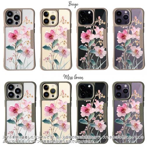 【Compos-Case】日本の花画風 ピンク