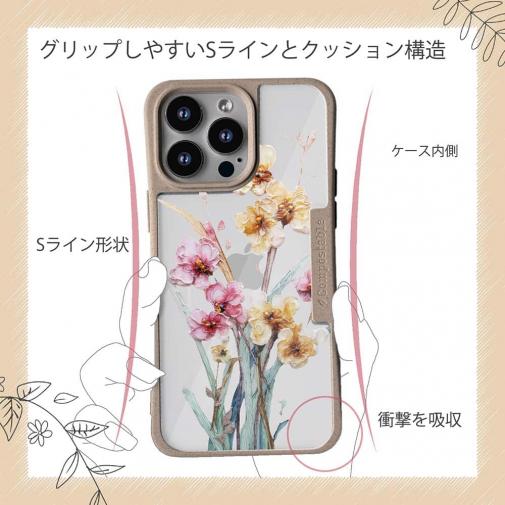 【Compos-Case】日本の花画風 イエロー