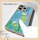 【Compos-Case】水中散歩するカエルくん_カラフル(wakat)