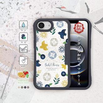 【和紙+コンポス】朝顔と鳥