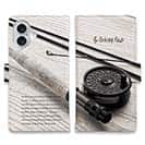 【手帳型】フライロッド　彩度を落としたディテール