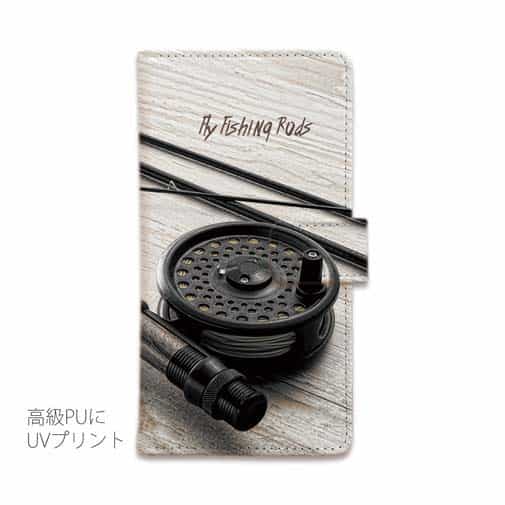 【手帳型】フライロッド　彩度を落としたディテール