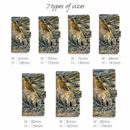 【手帳型】ニュージーランドのブラウントラウト