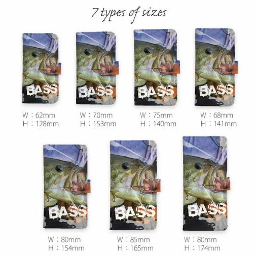 【手帳型】ビッグバス! BLACK BASS