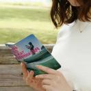 【手帳型】Fisherman with rod in the boat