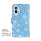 和紙の水玉　水色