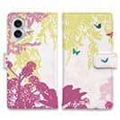 【手帳型】幻想的な蝶と森