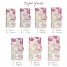 【手帳型】フラワーシルエット