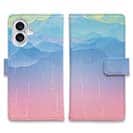 【手帳型】虹色の雨がふる空