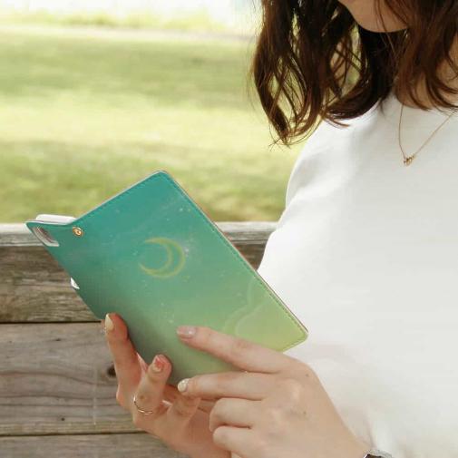 【手帳型】ふわふわな空