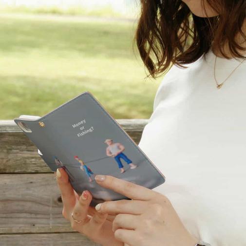 【手帳型】釣りとお金
