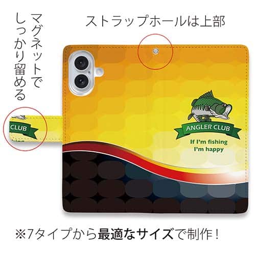 【手帳型】アングラーズクラブ