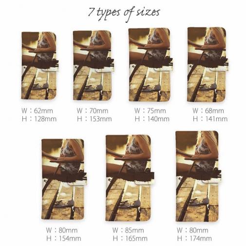 【手帳型】夕暮の釣りガール