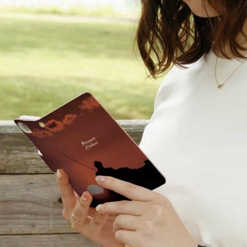 【手帳型】夕暮れのルアーマン