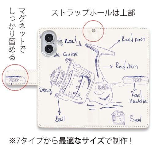 【手帳型】リールの解説　手書き風
