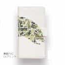 【手帳型】新聞の切り抜き風　魚のイラスト