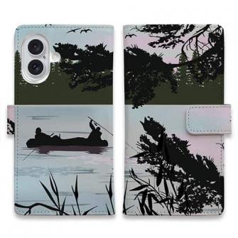 【手帳型】釣りの時事風刺しラスト